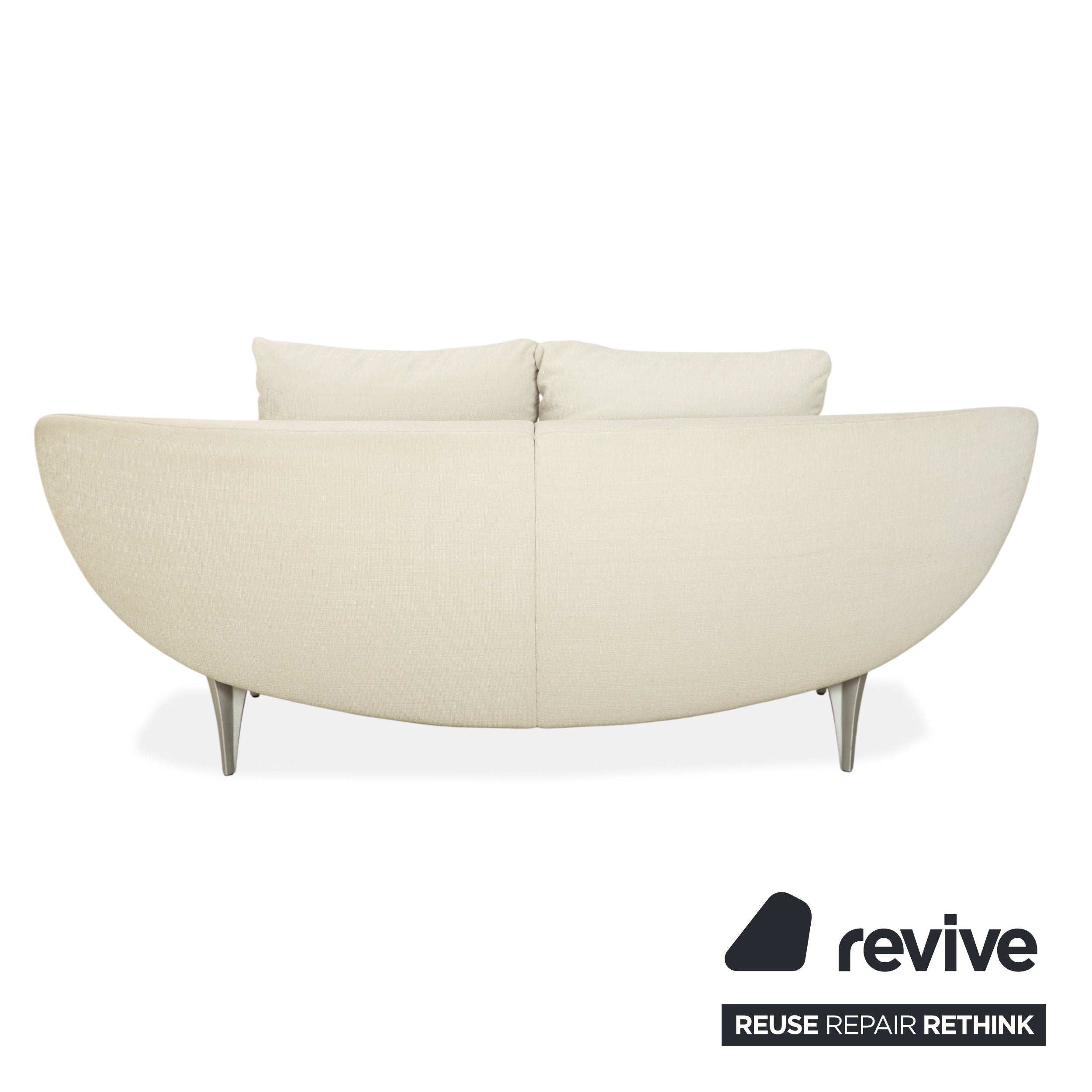 Rolf Benz 1600 Stoff 2x Zweisitzer Creme Mint manuelle Funktion Sofa Couch