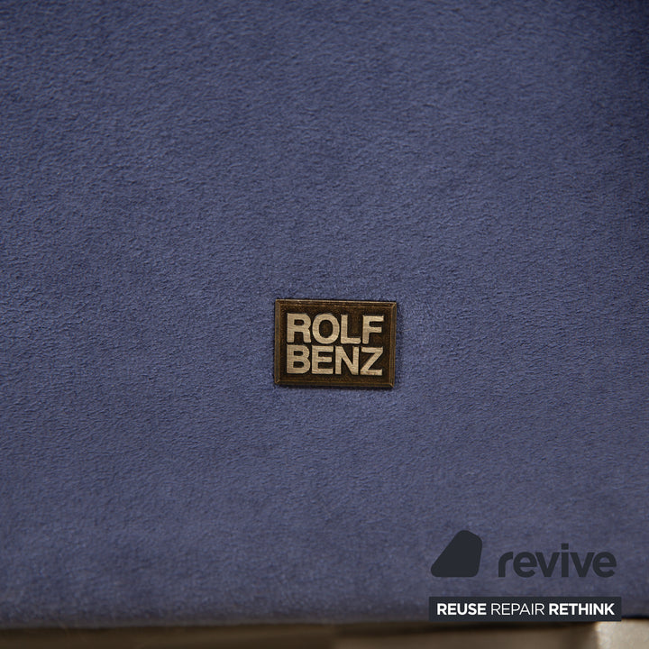 Rolf Benz 1600 Stoff Zweisitzer Blau manuelle Funktion Sofa Couch