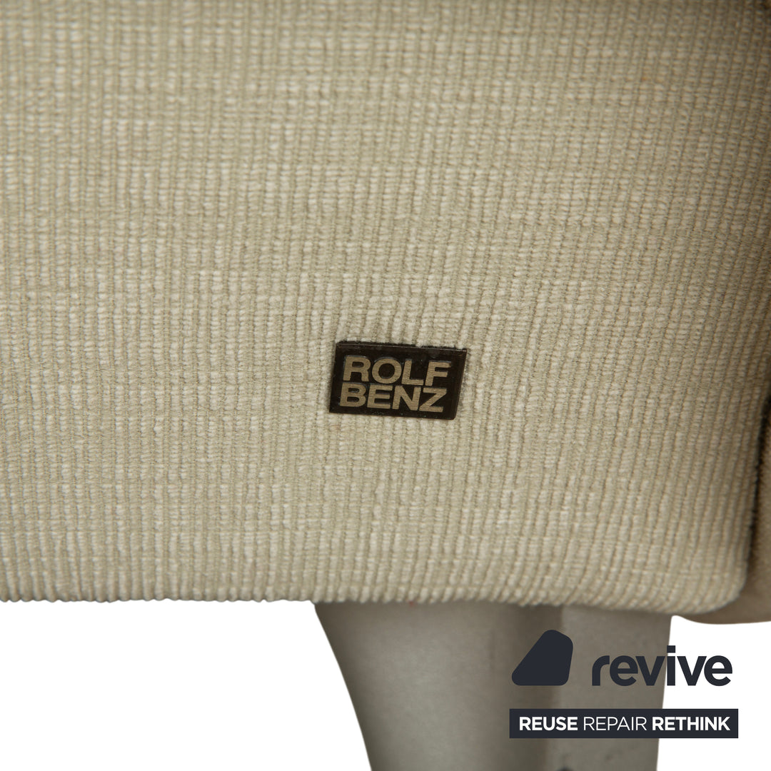 Rolf Benz 1600 Stoff Zweisitzer Creme Mint manuelle Funktion Sofa Couch