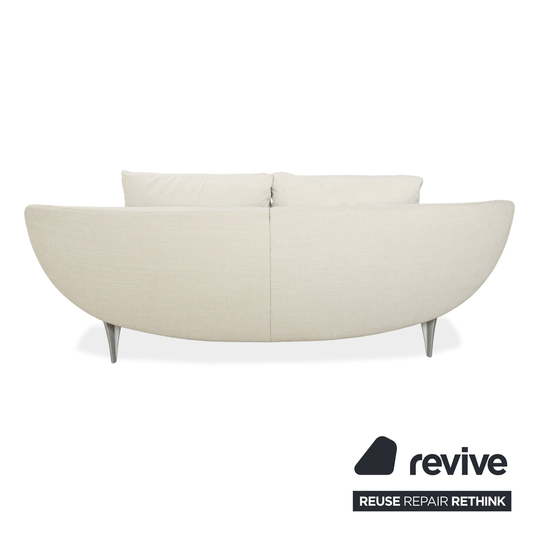 Rolf Benz 1600 Stoff Zweisitzer Creme Mint manuelle Funktion Sofa Couch