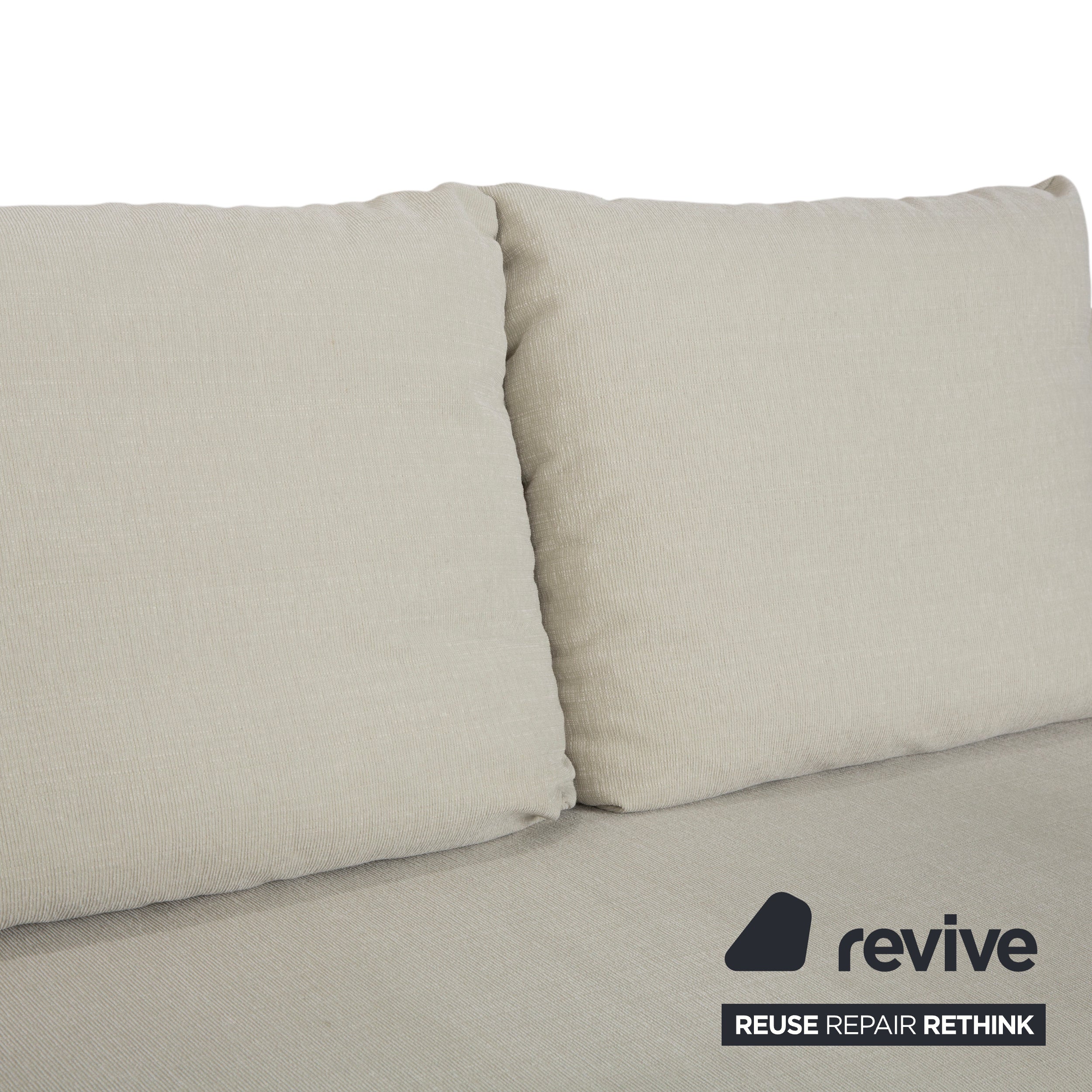 Rolf Benz 1600 Stoff Zweisitzer Creme Mint manuelle Funktion Sofa Couch