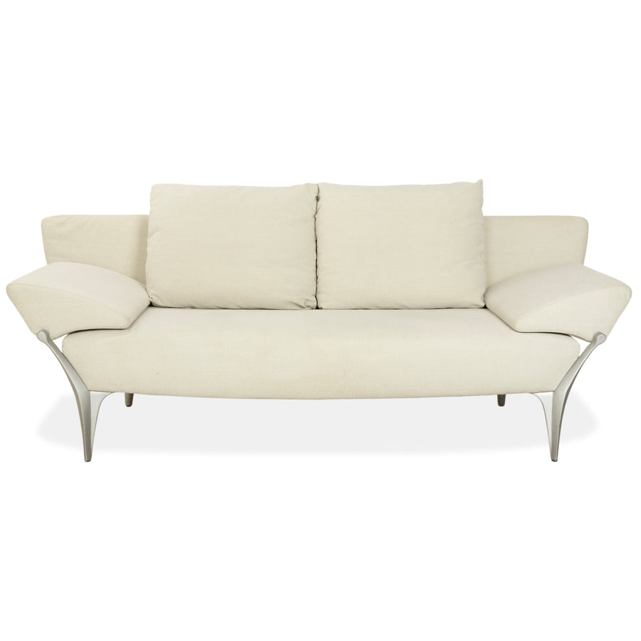 Rolf Benz 1600 Stoff Zweisitzer Creme Mint manuelle Funktion Sofa Couch