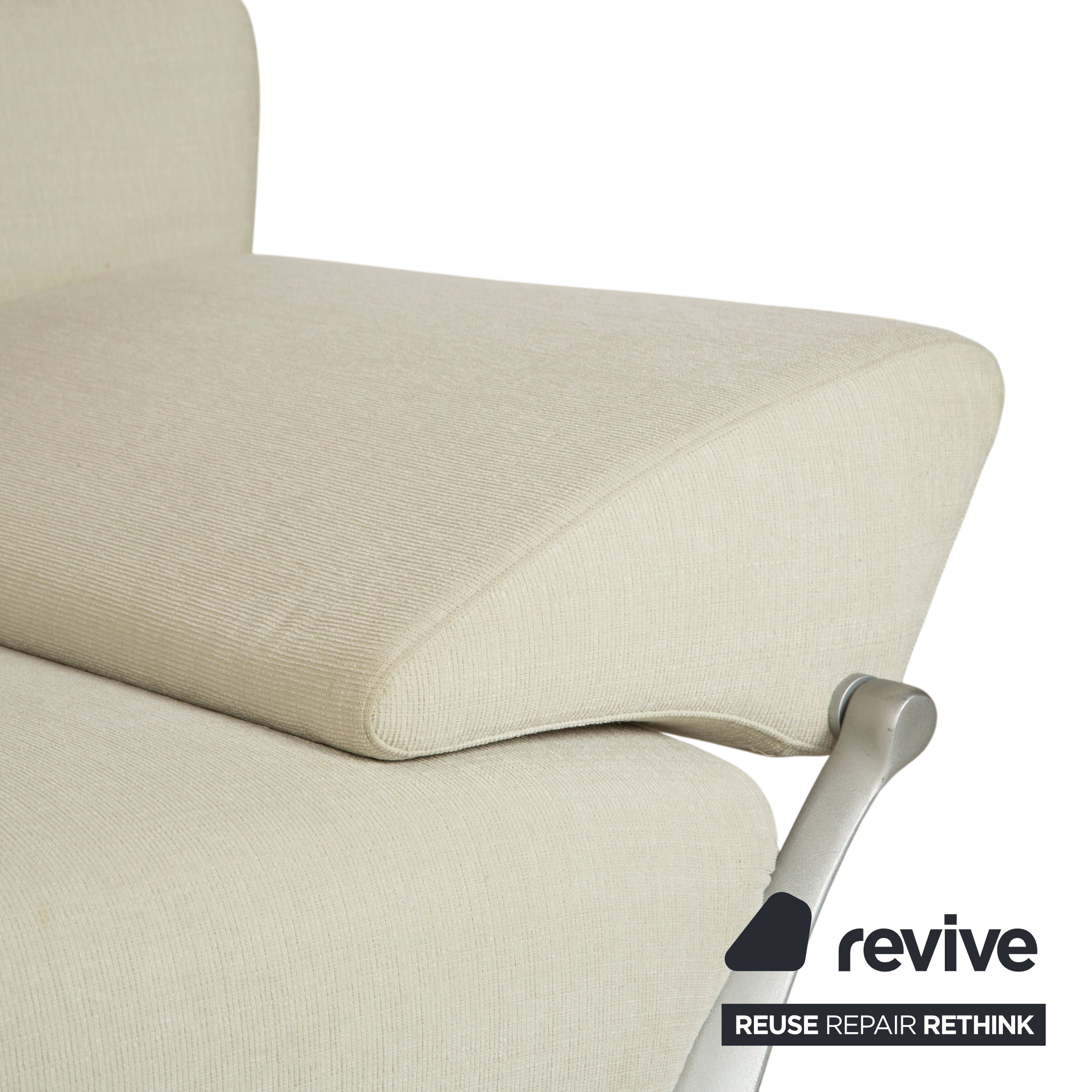 Rolf Benz 1600 Stoff Zweisitzer Creme Mint manuelle Funktion Sofa Couch