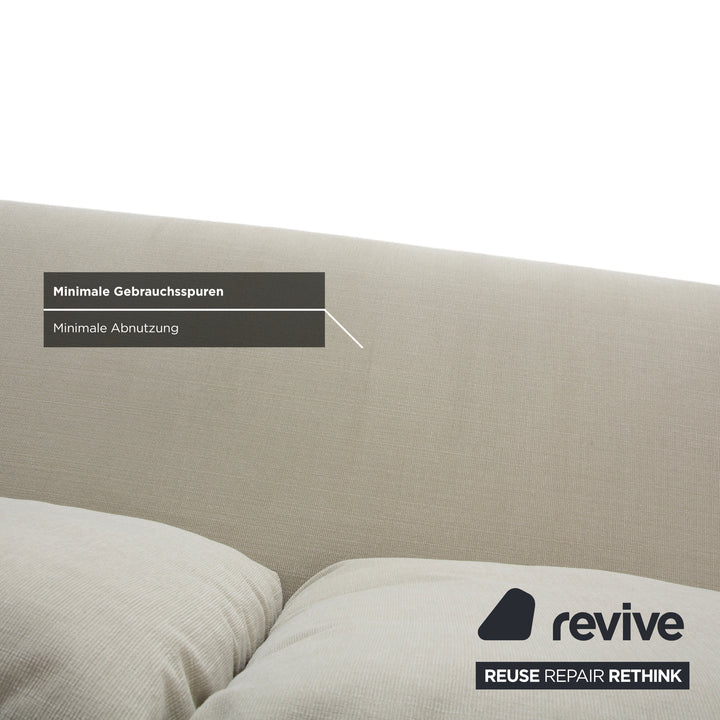 Rolf Benz 1600 Stoff Zweisitzer Creme Mint manuelle Funktion Sofa Couch