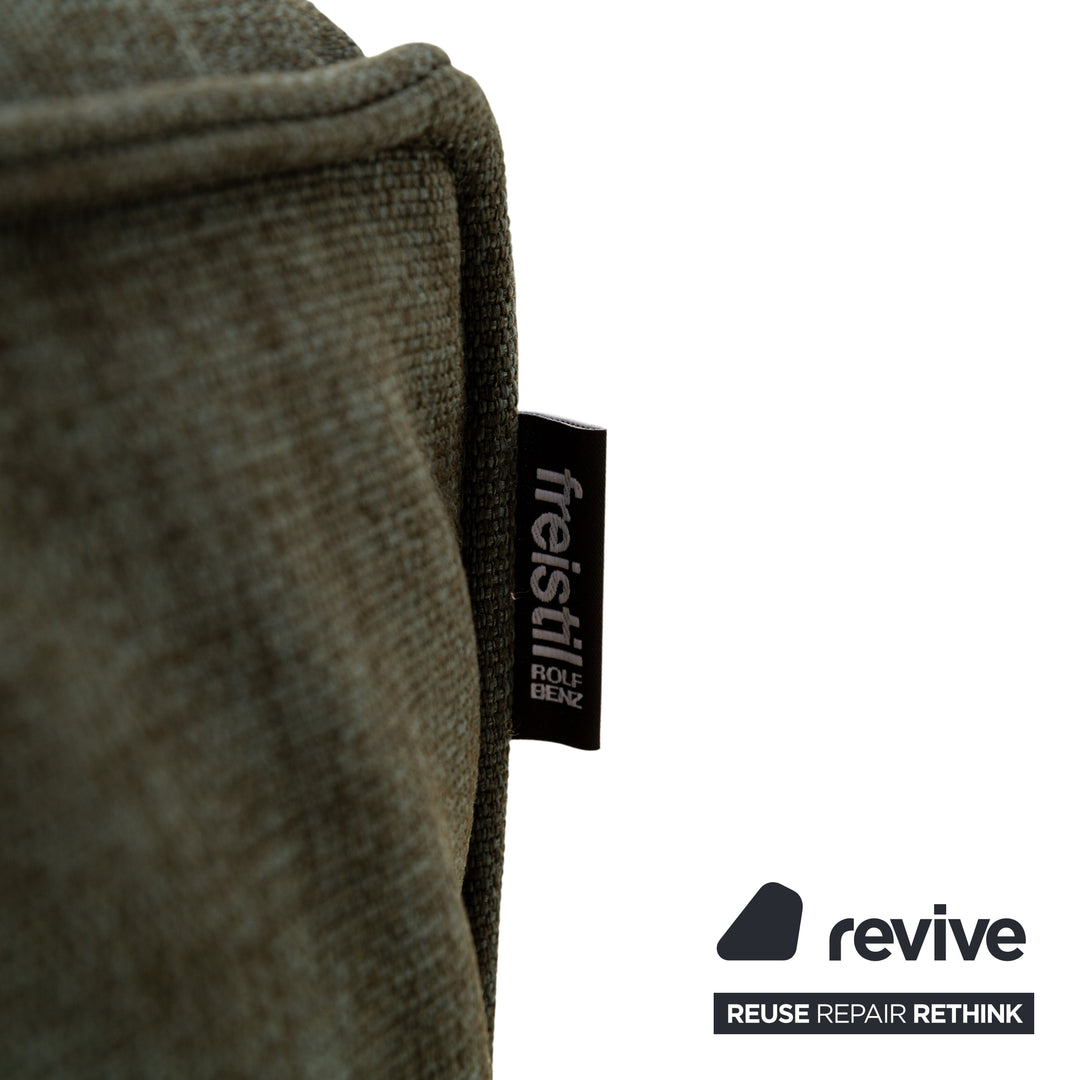 Rolf Benz 175 fabric corner sofa green chaise longue left sofa couch