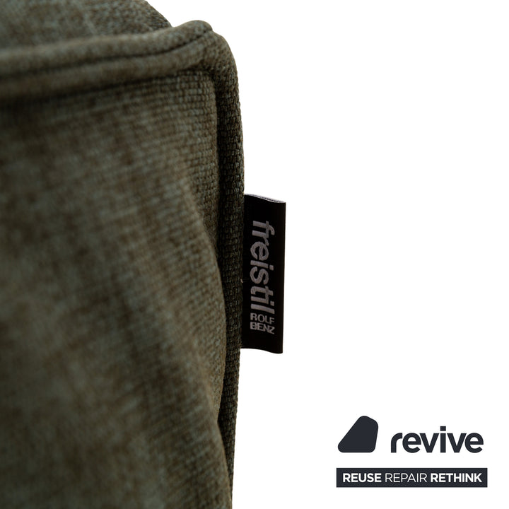 Rolf Benz 175 fabric corner sofa green chaise longue left sofa couch