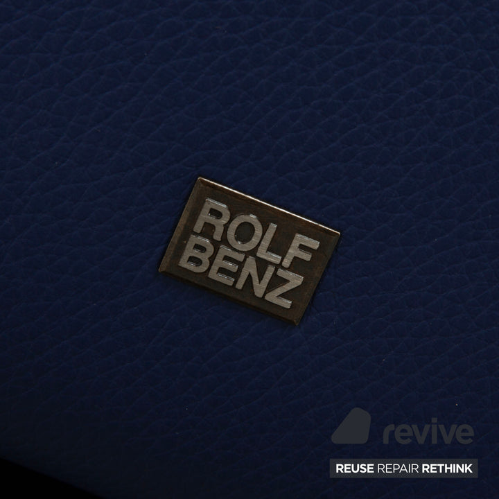 Rolf Benz 1900 Leder Sessel Blau manuelle Funktion