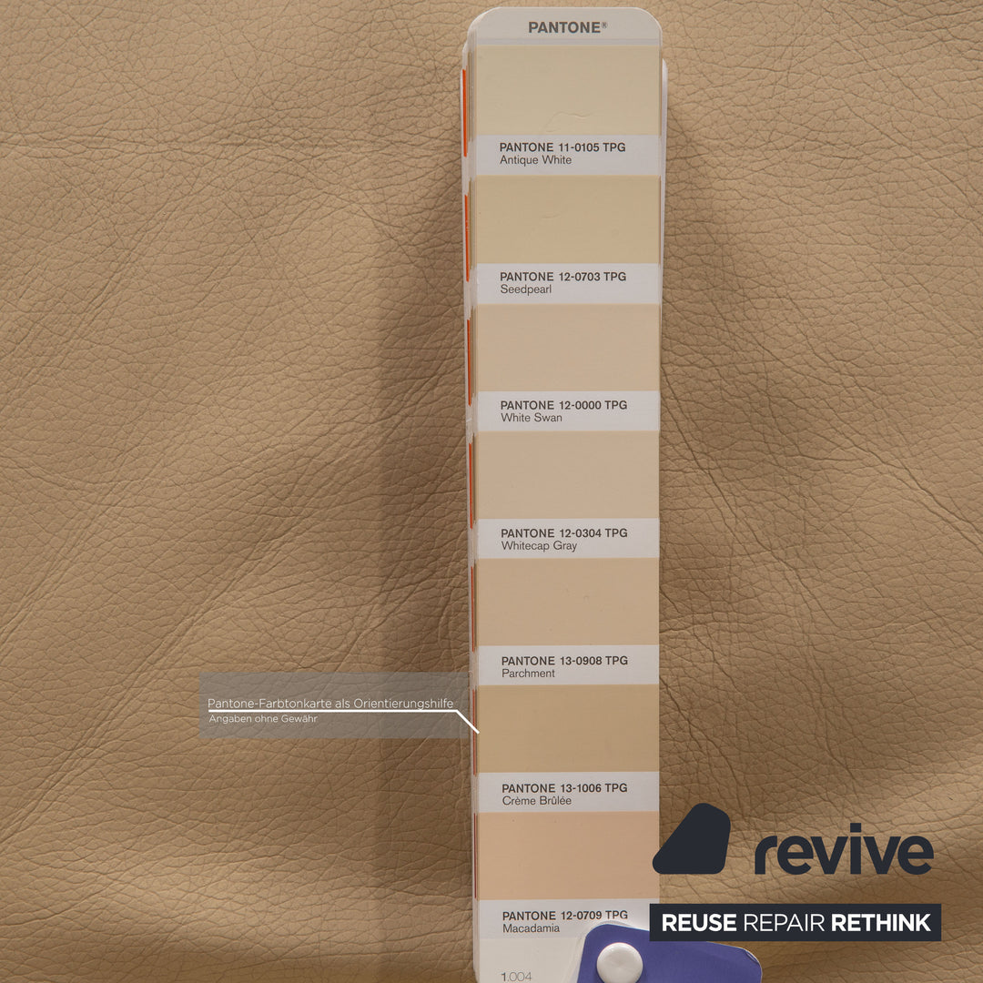 Rolf Benz 2300 leather armchair cream