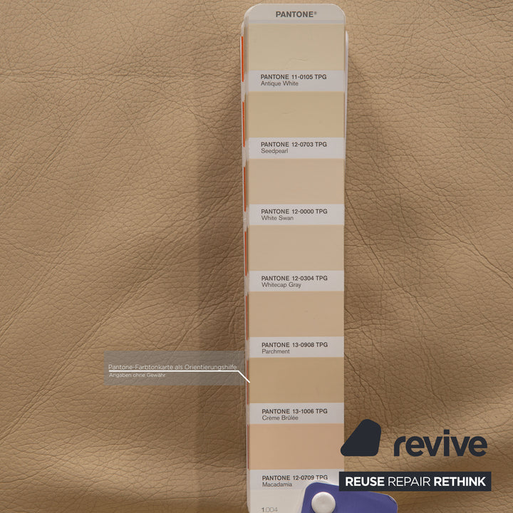 Rolf Benz 2300 leather armchair cream