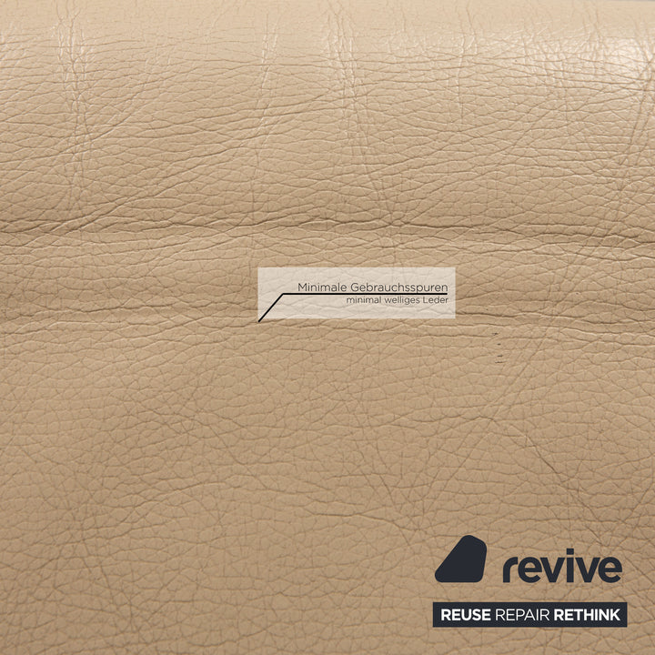 Rolf Benz 2300 leather armchair cream