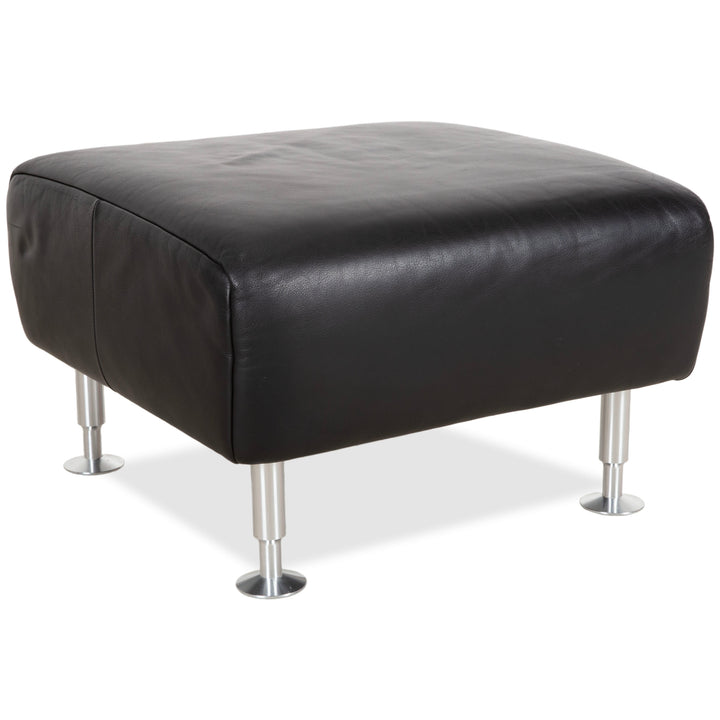 Rolf Benz 250 Leder Hocker Schwarz