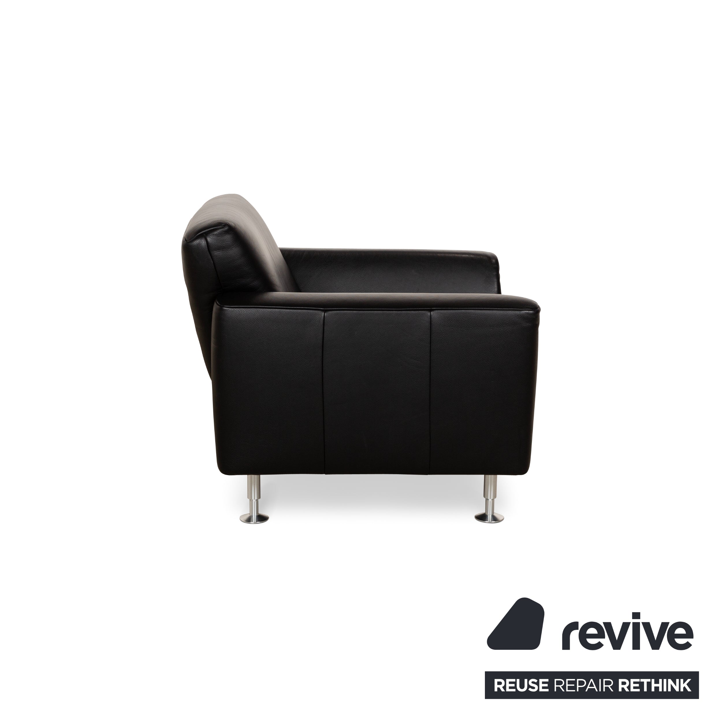 Rolf Benz 250 Leather Armchair Black