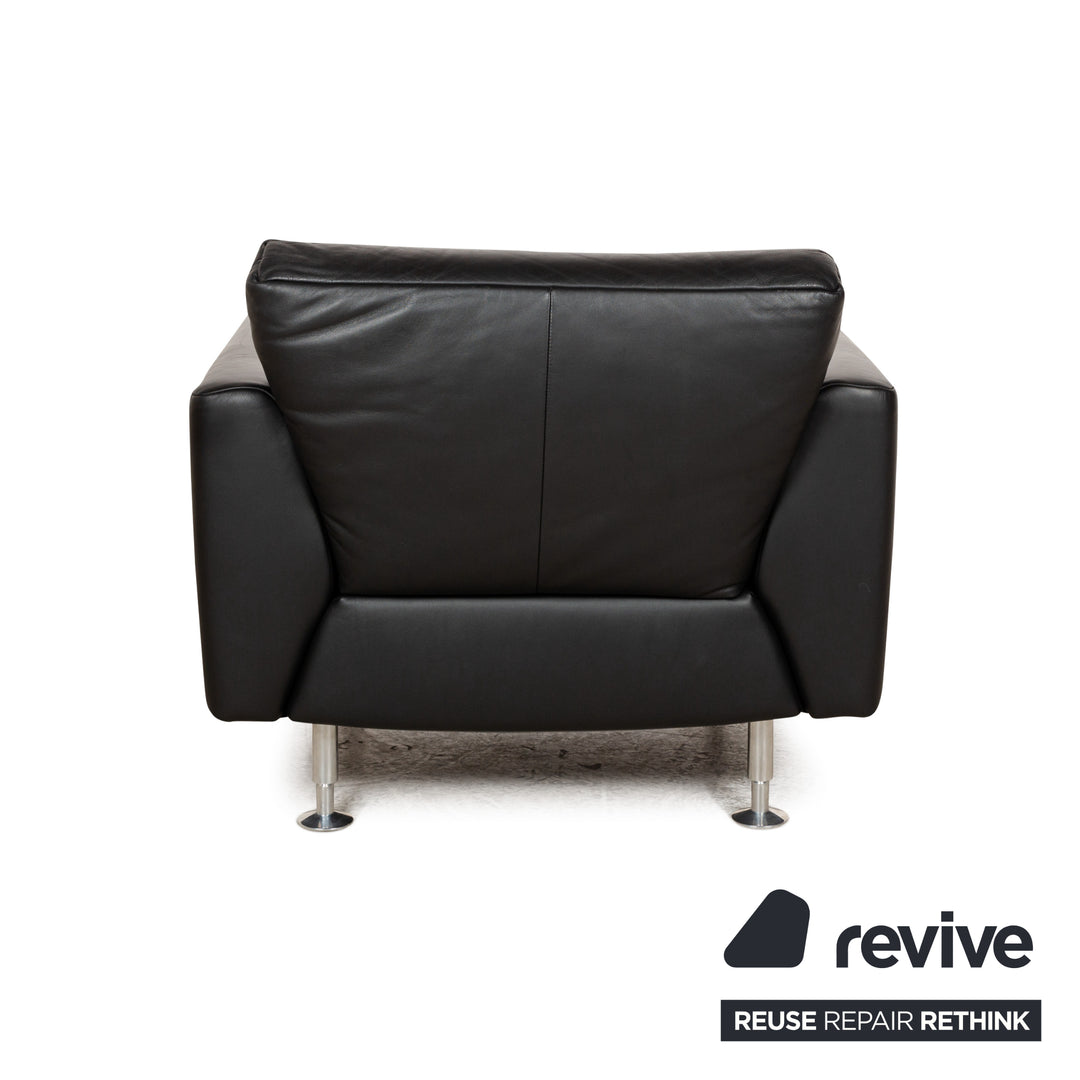 Rolf Benz 250 Leather Armchair Black