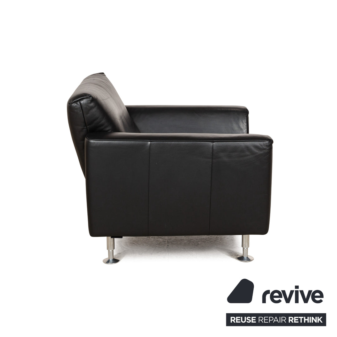 Fauteuil en cuir Rolf Benz 250 noir