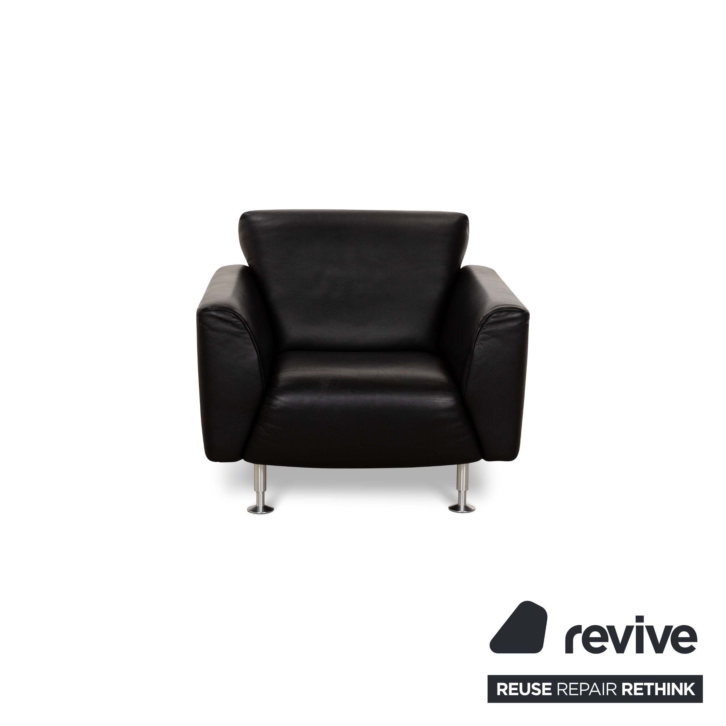 Rolf Benz 250 Leather Armchair Black