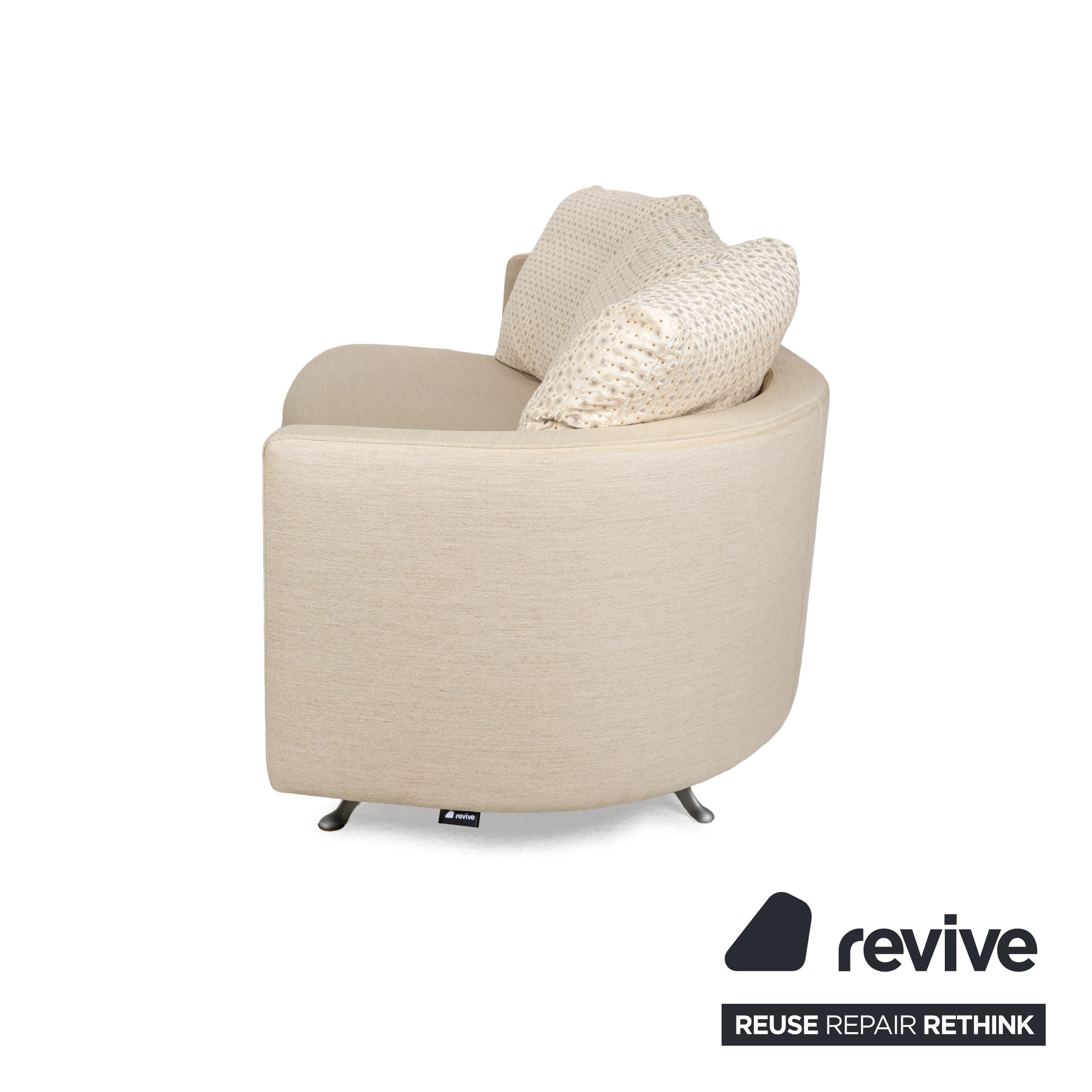 Rolf Benz 2500 Stoff Dreisitzer Creme Beige Sofa Couch
