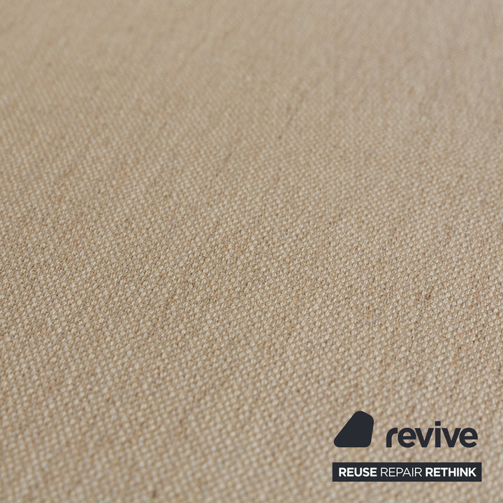 Rolf Benz 2500 Fabric Three-Seater Cream Beige Sofa Couch