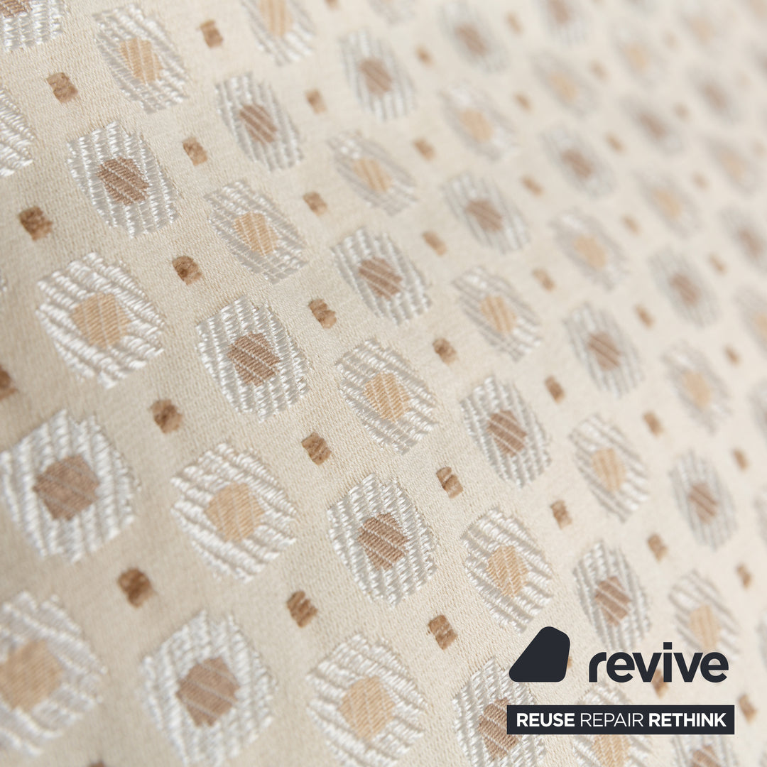 Rolf Benz 2500 Fabric Three-Seater Cream Beige Sofa Couch