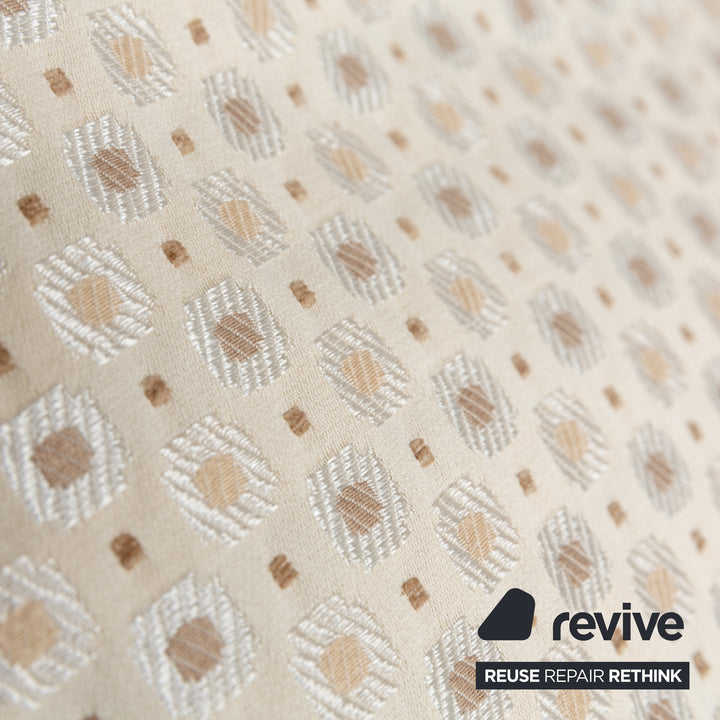 Rolf Benz 2500 Fabric Three-Seater Cream Beige Sofa Couch