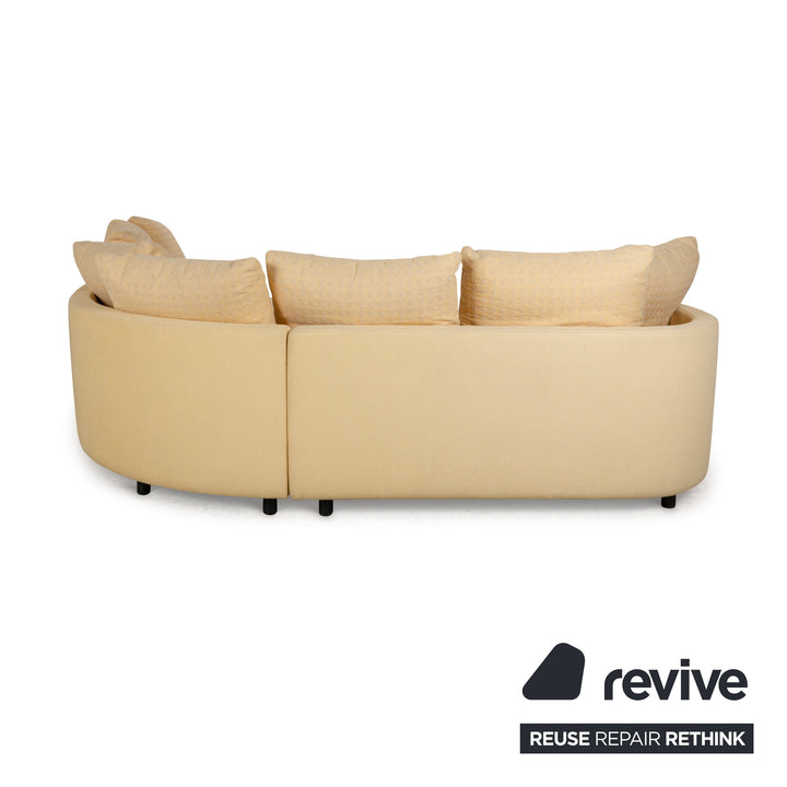 Rolf Benz 2500 Stoff Ecksofa Gelb	Creme Sofa Couch