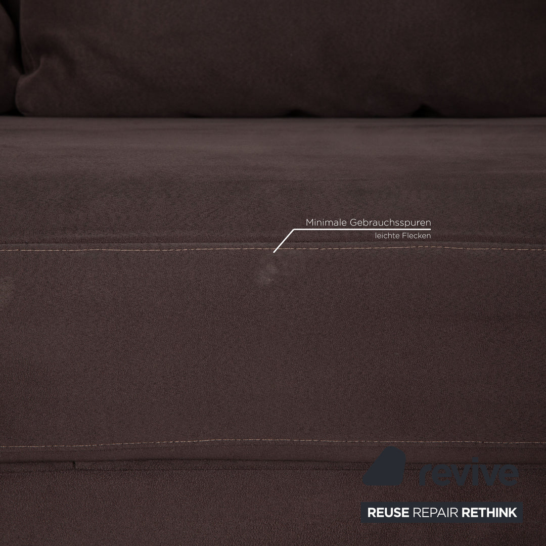 Rolf Benz 2500 fabric two-seater gray sofa couch