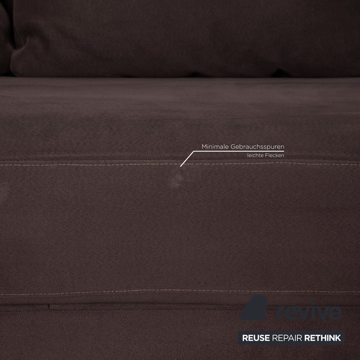 Rolf Benz 2500 fabric two-seater gray sofa couch