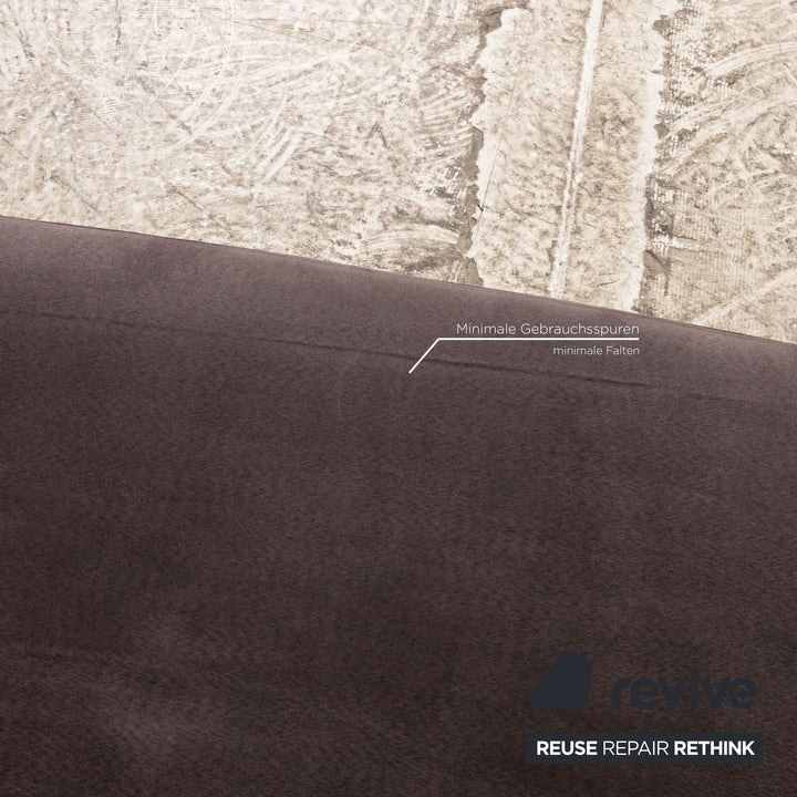 Rolf Benz 2500 fabric two-seater gray sofa couch