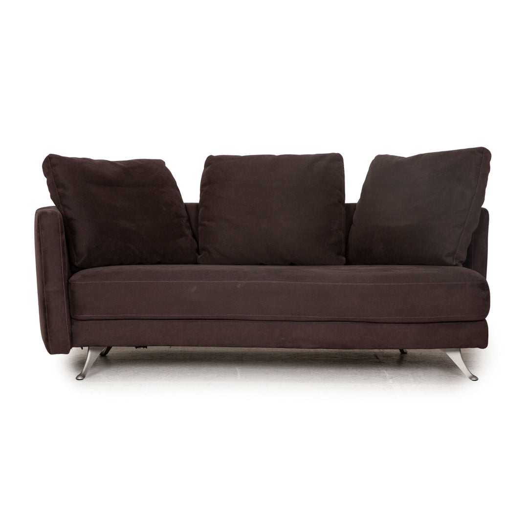 Rolf Benz 2500 fabric two-seater gray sofa couch
