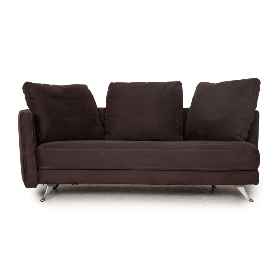 Rolf Benz 2500 fabric two-seater gray sofa couch