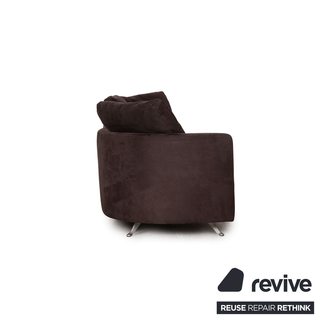 Rolf Benz 2500 fabric two-seater gray sofa couch