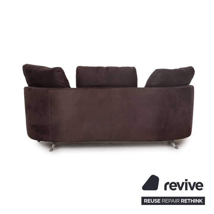 Rolf Benz 2500 fabric two-seater gray sofa couch