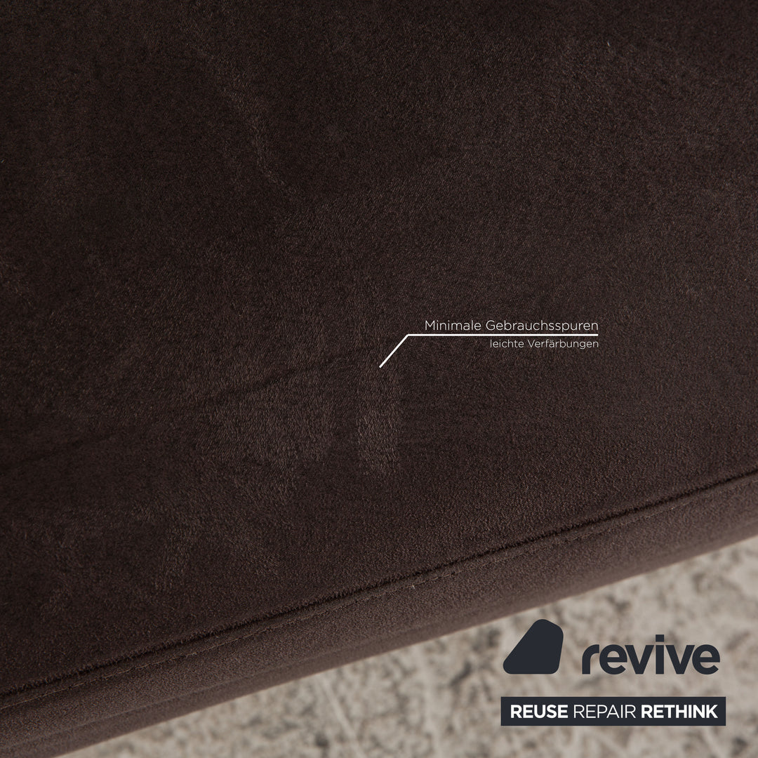 Rolf Benz 2500 fabric two-seater gray sofa couch