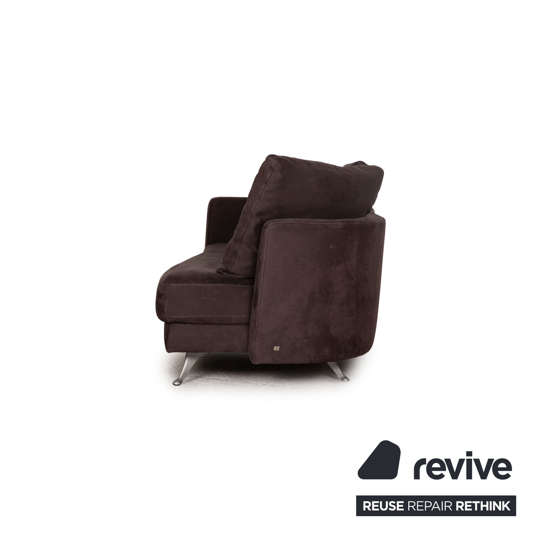 Rolf Benz 2500 fabric two-seater gray sofa couch