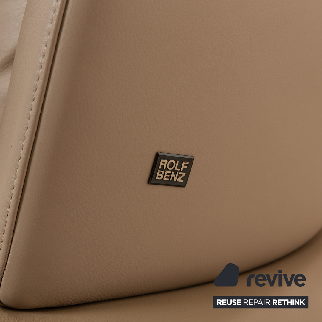 Rolf Benz 2800 Leder Liege Beige Creme