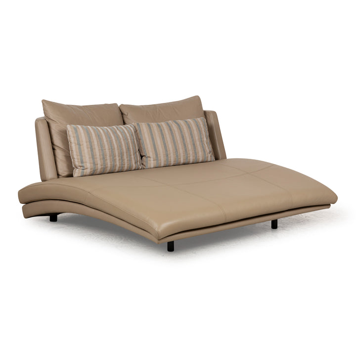 Rolf Benz 2800 Leather Lounger Beige Cream