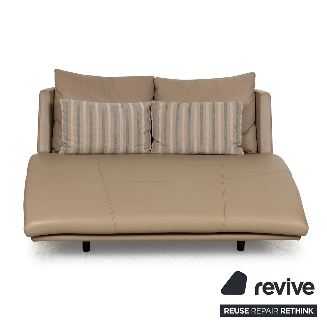 Rolf Benz 2800 Leather Lounger Beige Cream