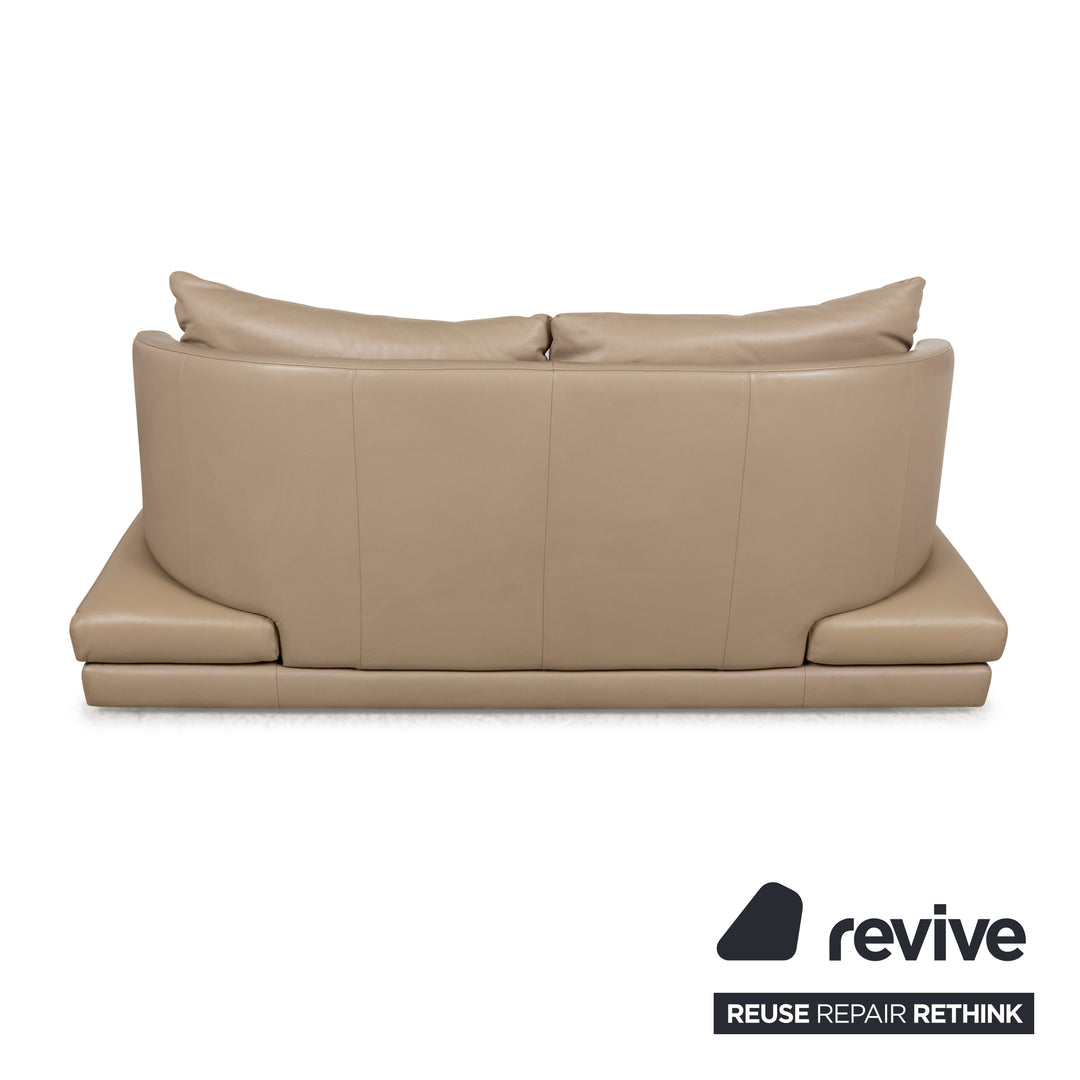 Rolf Benz 2800 Leder Liege Beige Creme