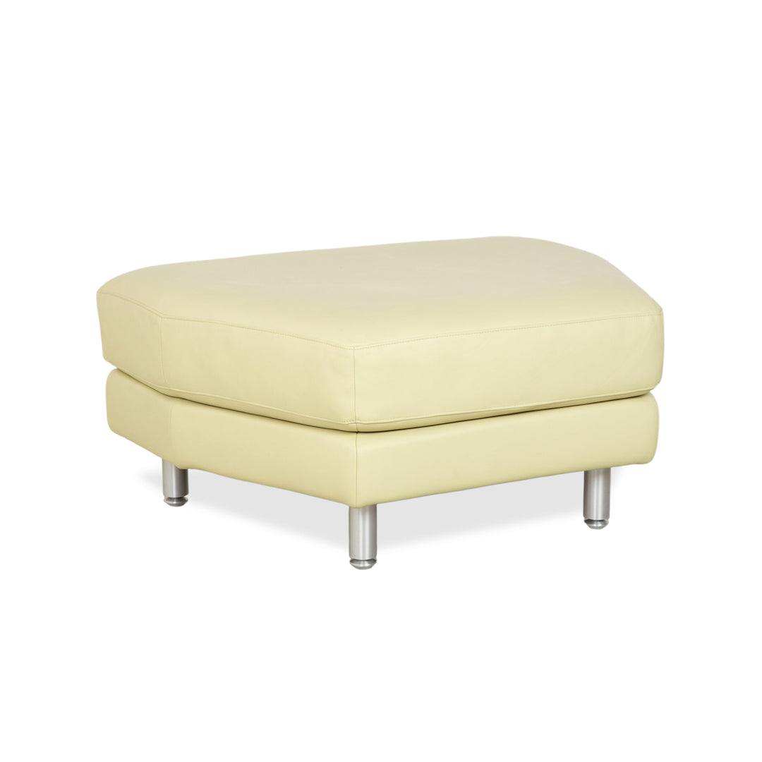 Rolf Benz 3000 Leather Stool Pistachio Green