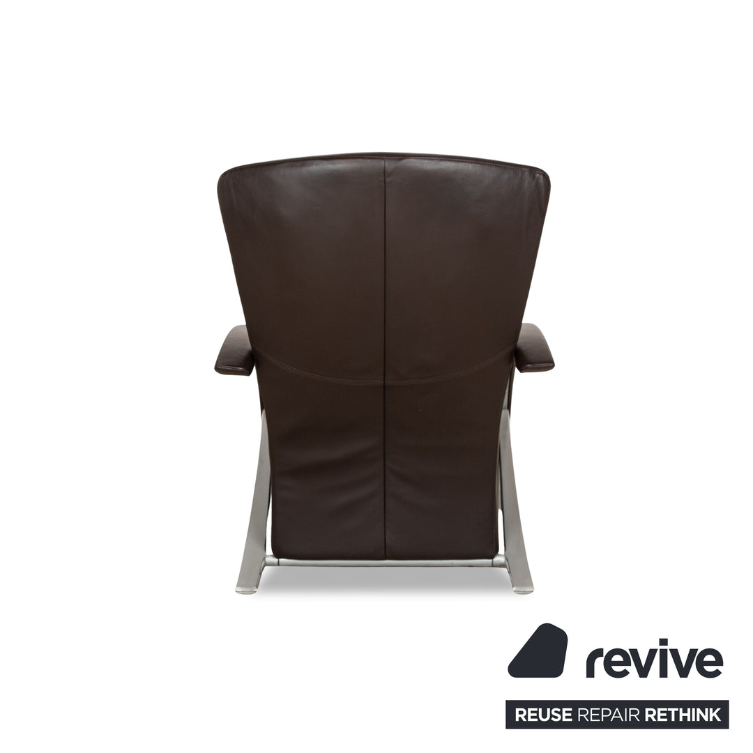Rolf Benz 3100 leather armchair brown manual function