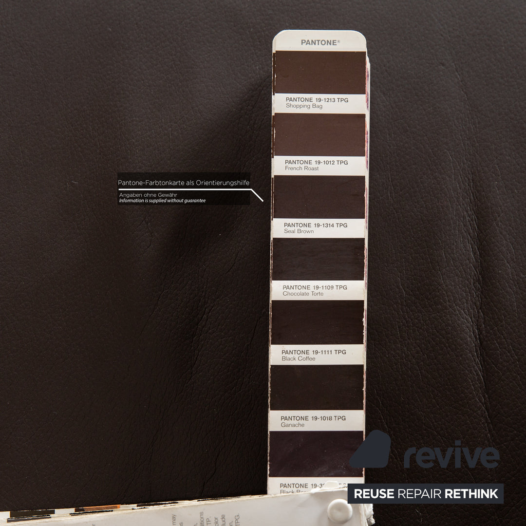 Rolf Benz 3100 leather armchair brown manual function