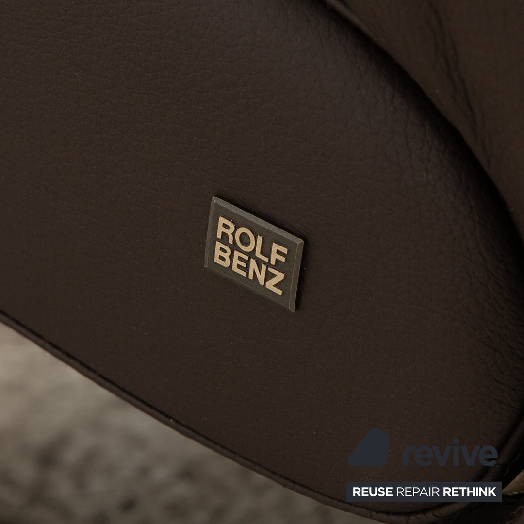 Rolf Benz 3100 leather armchair brown manual function