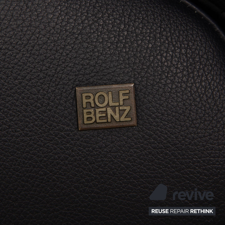 Rolf Benz 3100 Leder Sessel Dunkelblau manuelle Funktion Relaxfunktion