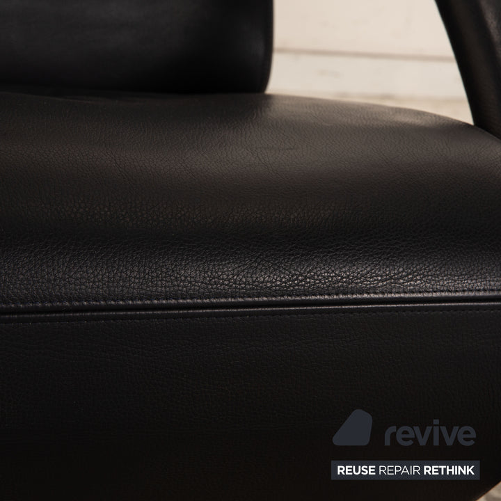 Rolf Benz 3100 Leder Sessel Dunkelblau manuelle Funktion Relaxfunktion