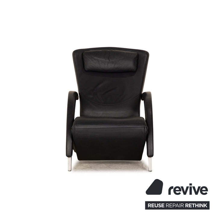 Rolf Benz 3100 Leder Sessel Dunkelblau manuelle Funktion Relaxfunktion