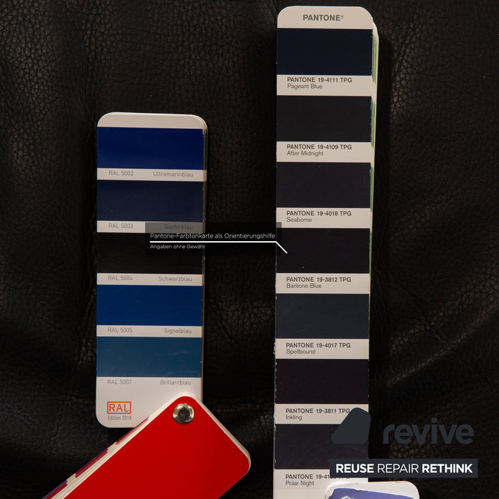 Rolf Benz 3100 Leder Sessel Dunkelblau manuelle Funktion Relaxfunktion