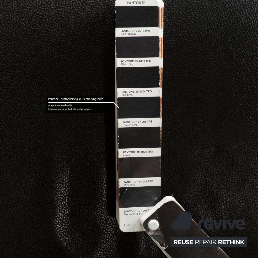 Rolf Benz 3100 Leder Sessel Schwarz manuelle Funktion