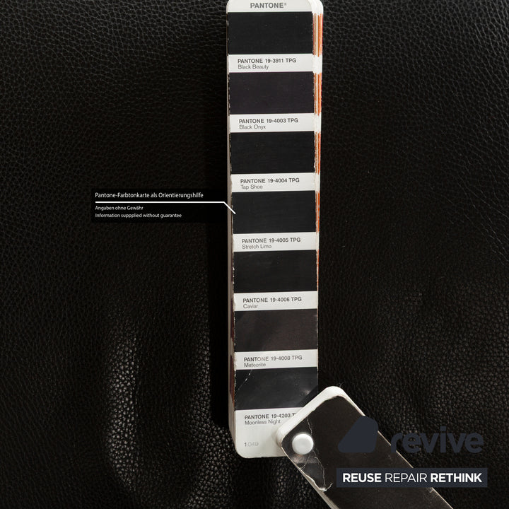 Rolf Benz 3100 Leder Sessel Schwarz manuelle Funktion