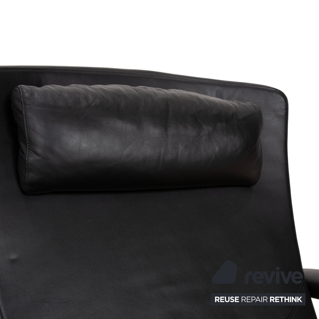 Rolf Benz 3100 Leather Armchair Black manual function