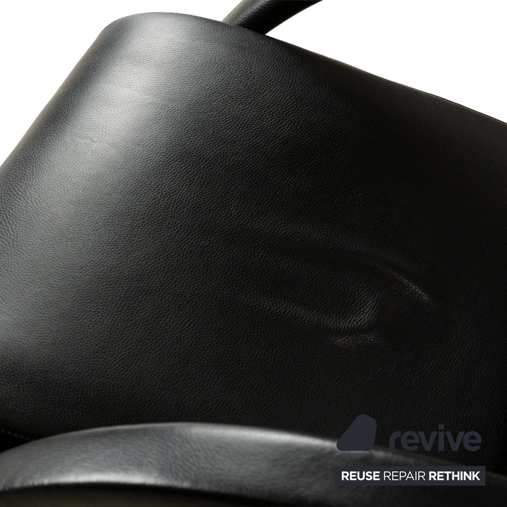 Rolf Benz 3100 Leder Sessel Schwarz manuelle Funktion