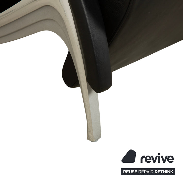 Rolf Benz 3100 Leder Sessel Schwarz manuelle Funktion